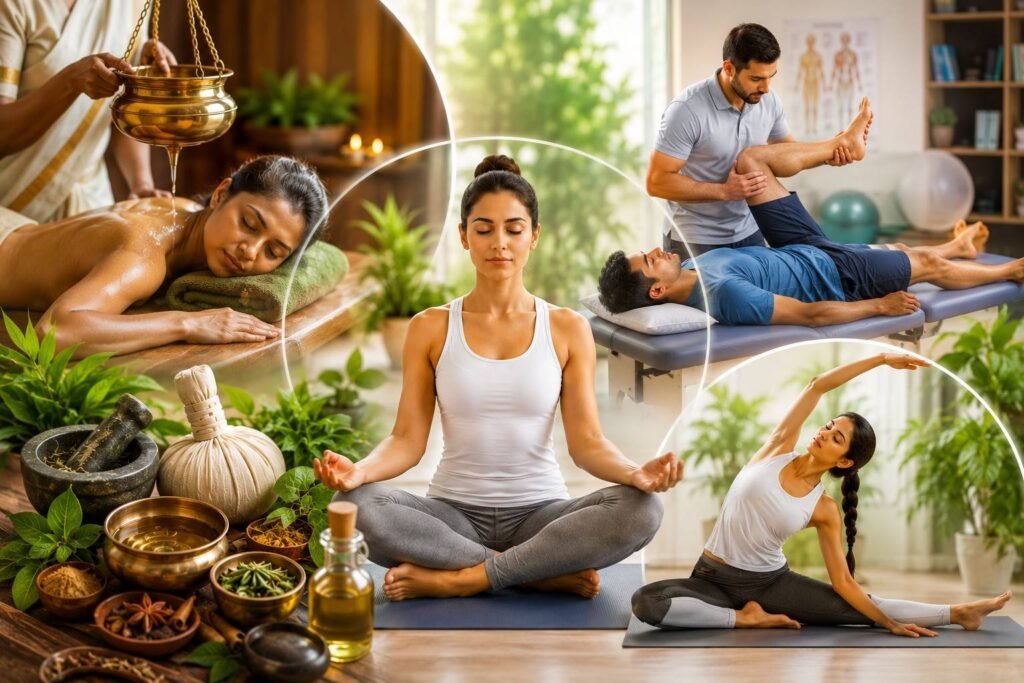 Ayurveda yoga physiotherapy recovery