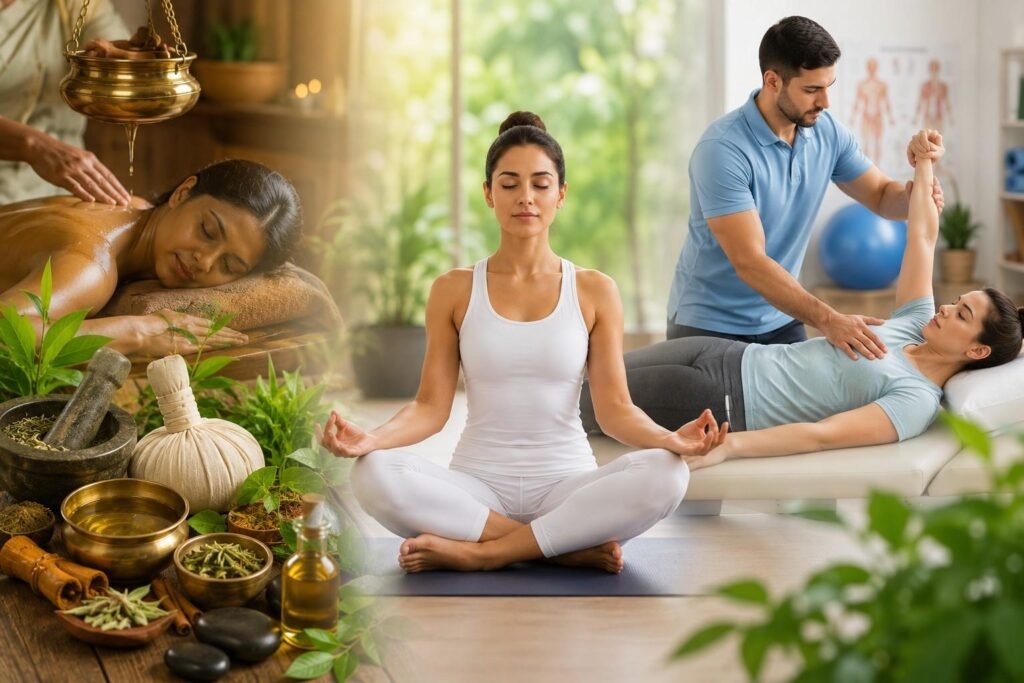 Ayurveda yoga physiotherapy recovery
